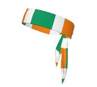 WZYCWB Fascia per capelli con bandiera della Costa d'Avorio stampata Sport Foulard da uomo e da donna per giocare a palla, jogging mattutino, sport all'aria aperta
