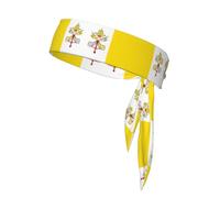 WZYCWB Fascia sportiva con motivo bandiera del Vaticano, per badminton, alpinismo e ciclismo, assorbe il sudore
