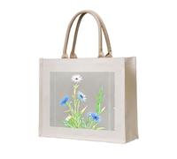 WZYCWB Fiordaliso fiori al sole stampato tridimensionale tela tote bag adatto per viaggi, lavoro, fitness, campeggio e spiaggia trasporto