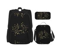 WZYCWB Firefly Branches - Set zaino (3 pezzi) - borsa per la scuola per studenti + astuccio + borsa per il pranzo, zaino di grande capacità