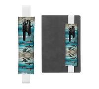 WZYCWB Fish in the Deep Sea - Segnalibro regolabile in pelle, perfetto per il rientro a scuola, regalo di Natale, segnalibro in pelle, portapenne