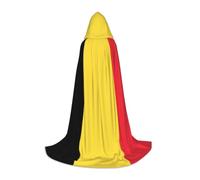 WZYCWB Flag of Belgium L Mantello con cappuccio stampato perfetto per maghi e costumi da gioco di ruolo (S-L)