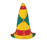 WZYCWB Flag of Grenada L Mantello con cappuccio stampato perfetto per maghi e costumi da gioco di ruolo (S-L)