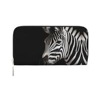 WZYCWB Flag of Texas pochette in pelle portafogli con cerniera e porta carte sono perfetti per i viaggi o l'uso quotidiano, Motivo zebrato., Taglia unica