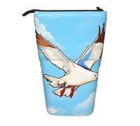 WZYCWB Flying Seagulls - Contenitore retrattile per penne, pennelli da trucco o portamonete con coulisse.