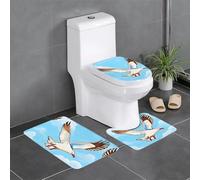 WZYCWB Flying Seagulls - Set di 3 tappetini da bagno, zerbino, tappetino da cucina, vasca da bagno e decorazione per la casa