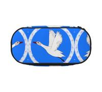 WZYCWB Flying White Goose - Astuccio portamatite di grande capacità, multifunzione, portatile e resistente, per ufficio e scuola, Nero , Taglia unica, Beauty Case