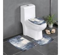 WZYCWB Forest in the fog Bagno antiscivolo mat set camera da letto tappetino vasca da bagno decorazione casa peluche tappeto
