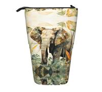 WZYCWB Forti elefanti. Portapenne retrattile stampato adatto per l'uso come semplice borsa per cosmetici, portafoglio, ecc.