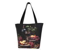 WZYCWB Fruits and Wines Borsa a tracolla alla moda, borsa a tracolla da donna, adatta per viaggi e shopping nel fine settimana