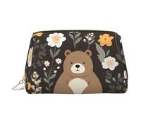 WZYCWB Funny Fox - Trousse in pelle con motivo volpe, perfetta per portare a mano o organizzare la casa, Orso divertente, Taglia unica