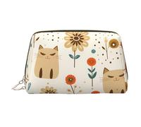 WZYCWB Funny Fox - Trousse in pelle con motivo volpe, perfetta per portare a mano o organizzare la casa, Gatto divertente., Taglia unica