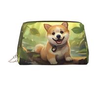 WZYCWB Funny Fox - Trousse in pelle con motivo volpe, perfetta per portare a mano o organizzare la casa, Cane divertente., Taglia unica
