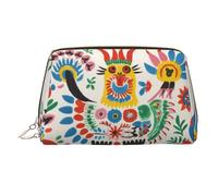 WZYCWB Funny Fox - Trousse in pelle con motivo volpe, perfetta per portare a mano o organizzare la casa, Graffiti divertenti, Taglia unica