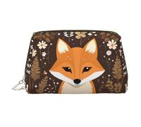 WZYCWB Funny Fox - Trousse in pelle con motivo volpe, perfetta per portare a mano o organizzare la casa, Volpe divertente., Taglia unica