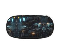 WZYCWB Future Robot - Astuccio portamatite di grande capacità, multifunzione, portatile e resistente, per ufficio e scuola, Nero , Taglia unica, Beauty Case