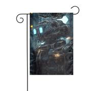 WZYCWB Future Robot Garden flags - Bandiere decorative da giardino da appendere 30,5 x 45,7 cm