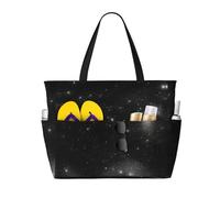 WZYCWB Galassia bianca e nera stampata borsa da viaggio per il nuoto e fitness/shopping al supermercato/vacanza al mare