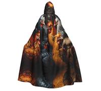 WZYCWB galli vestiti in molti colori mantello con cappuccio fantasia | Perfetto per Halloween, feste in maschera e feste a tema.