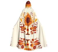 WZYCWB Gerbera Art - Mantello con cappuccio per adulti, perfetto per feste di Halloween, cosplay, spettacoli teatrali e riunioni a tema.