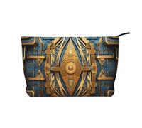 WZYCWB Gerbera Art - Trousse da viaggio con stampa, perfetta per viaggi di lavoro e vacanze., Affresco Geometrico, Taglia unica