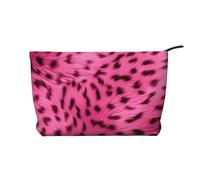 WZYCWB Gerbera Art - Trousse da viaggio con stampa, perfetta per viaggi di lavoro e vacanze., Leopardo zebra peloso, Taglia unica