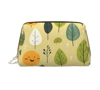 WZYCWB Gerbera Art - Trousse in pelle con motivo decorativo, perfetta per portare a mano o organizzare la casa, Divertente Piccola Erba, Taglia unica