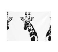 WZYCWB Giraffa bianca e nera per feste, per compleanni, canti natalizi, lauree e anniversari.