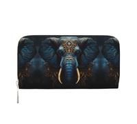 WZYCWB Giraffe madre e bambino pochette in pelle portafogli con cerniera e porta carte sono perfetti per i viaggi o l'uso quotidiano, Elefante inqui, One Size