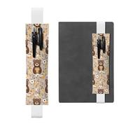 WZYCWB Gli astucci Happy Bear Diary, portapenne in PVC e portapenne con elastici e segnalibri sono le migliori scelte regalo.