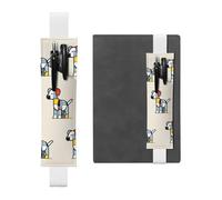 WZYCWB Gli astucci Mondrian astrattismo piccolo animale Diario, portapenne in PVC e portapenne con elastici e segnalibri sono le migliori scelte regalo.