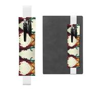 WZYCWB Gli astucci per matite a spruzzo di inchiostro scuro, portapenne in PVC e portapenne con elastici e segnalibri sono le migliori scelte regalo.