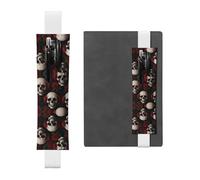 WZYCWB Gli astucci per matite con testa di pecora gotico Diario, portapenne in PVC e portapenne con elastici e segnalibri sono le migliori scelte regalo.