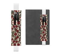 WZYCWB Gli astucci per matite Red Rose Diary, portapenne in PVC e portapenne con elastici e segnalibri sono le migliori scelte regalo.