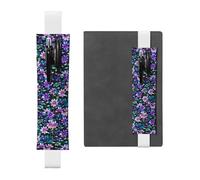 WZYCWB Gli astucci viola Camellia Diary, portapenne in PVC e portapenne con elastici e segnalibri sono le migliori scelte regalo.