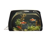 WZYCWB Gloomy Weather - Trousse per cosmetici, in pelle, con fantasia, perfetta per portare a mano o organizzare la casa, Acquario in vetro, Taglia unica