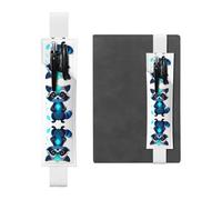 WZYCWB Glow Raccoon - Segnalibro regolabile in pelle, perfetto per il rientro a scuola, regalo di Natale, portapenne in pelle