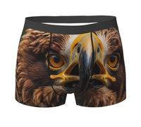 WZYCWB Golden Eagle Dream Core Boxer da uomo (S-XXL) - tessuto elastico leggero, traspirante, assorbe il sudore, free stretch, nero, X-Large