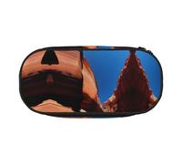WZYCWB Gorge Scenery - Astuccio portamatite di grande capacità, multifunzione, portatile e resistente, per ufficio e scuola, Nero , Taglia unica, Beauty Case