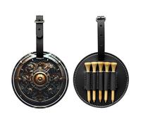 WZYCWB Grande borsa portaoggetti per tee da golf con stampa speciale per macchinari - design con fibbia sospesa portatile, Nero , Taglia unica, Valigia