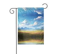 WZYCWB Grande prateria aperta. Bandiere decorative da giardino stampate, piccole bandiere impermeabili per esterni, decorazione per atmosfera festosa