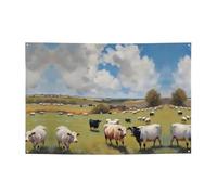 WZYCWB Grande striscione per feste a tema fattoria per compleanni, canti natalizi, lauree e anniversari.