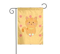 WZYCWB Graziosa bandiera da giardino con gattino in cartone animato, 30,5 x 45,7 cm, bandiere decorative da appendere
