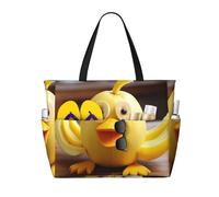 WZYCWB Graziosa borsa da viaggio da spiaggia stampata con anatroccoli per nuoto e fitness/shopping al supermercato/vacanze al mare