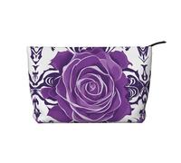 WZYCWB Graziosa borsa per cosmetici con stampa di fragole, perfetta per viaggi di lavoro e viaggi., Belle Rose Viola, Taglia unica