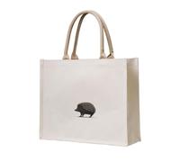 WZYCWB Graziosa borsa tote in tela tridimensionale stampata con piccolo riccio adatta per viaggi, lavoro, fitness, campeggio e trasporto in spiaggia