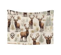 WZYCWB Graziosa coperta per animali domestici, con stampa di alci, disponibile in una varietà di misure, adatta per ceste, letti e nidi