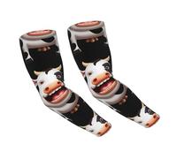 WZYCWB Graziose maniche di protezione solare a forma di mucca, adatte per tutte le stagioni, adatte per golf, ciclismo, pesca, giardinaggio, ecc.