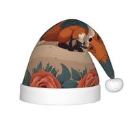 WZYCWB Graziosi cappelli natalizi a forma di volpe per bambini, graziosi cappelli a punta, decorazioni per feste di Natale e regali per riunioni di famiglia