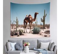 WZYCWB Grazioso arazzo con motivo cammello del deserto, perfetto per il soggiorno o la camera da letto, crea una casa calda e invitante